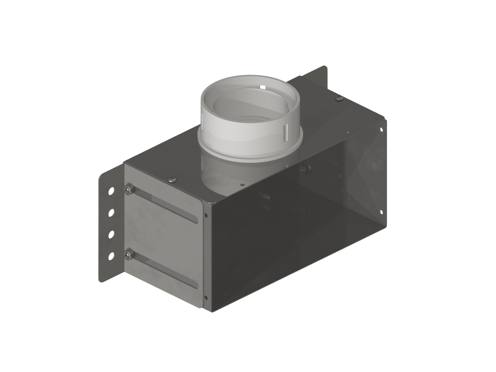 Vendita Adaptor in galvanized metal sheet 200x100x100