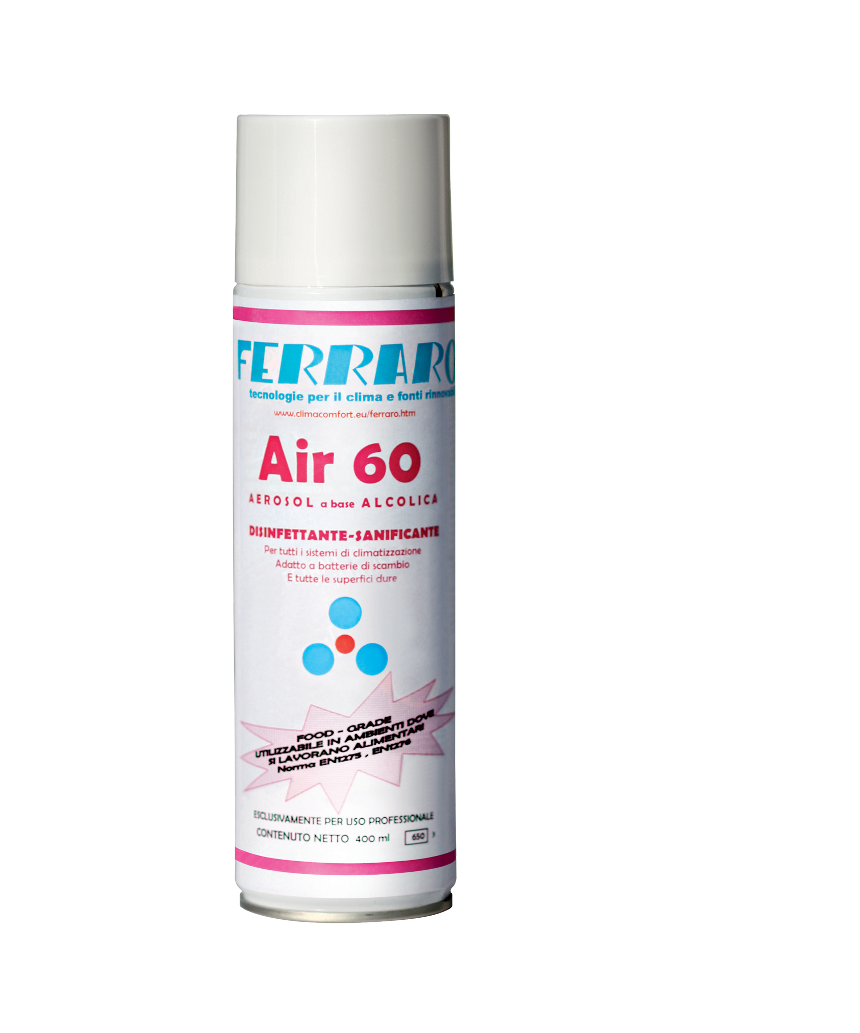 Vendita Sanificante in aerosol a base alcolica AIR 60